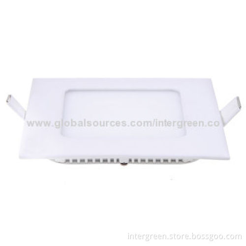 4W Ultra-slim Square LED Panel Downlight with 2835 SMD, CE, RoHS, FCC Marks, 100*100*20mm Size